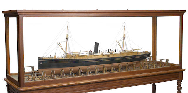 An important American builders' moddel of the S.S. Peru<BR /> circa 1892 89 X 36 in.