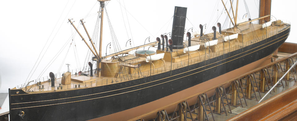 An important American builders' moddel of the S.S. Peru<BR /> circa 1892 89 X 36 in.