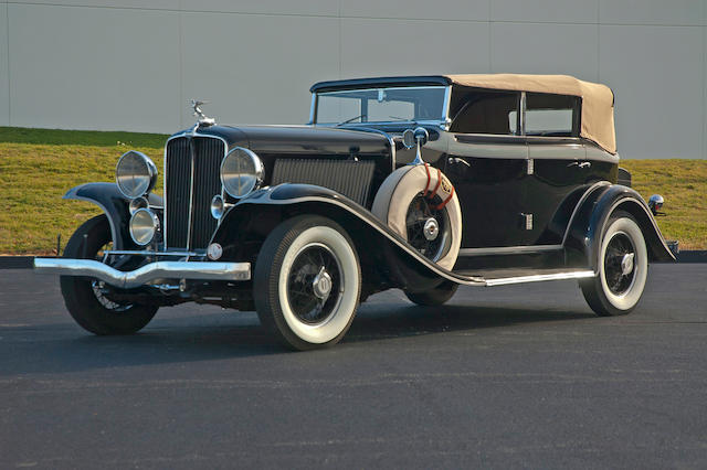 1931 Auburn 8-98A Phaeton Convertible Sedan  Chassis no. 10761 H Engine no. GU 46684