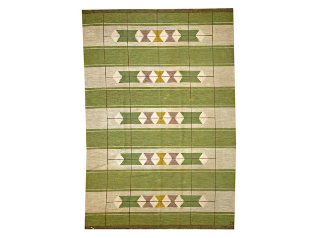 A Swedish kilim Sweden size approximately 8ft. x 11ft. 8in.
