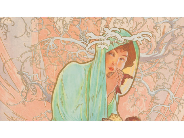 Alphonse Mucha (Czechoslovakian, 1860-1939) Four Seasons, 1896