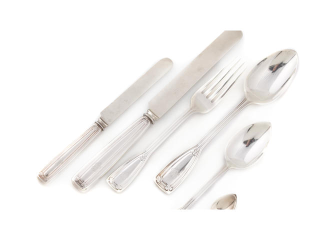 An American sterling silver flatware service for six by Tiffany & Co. New York, NY, circa 1907-1947