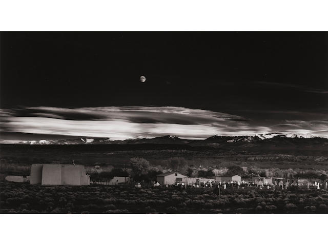Ansel Adams (1902-1984); Moonrise, Hernandez, New Mexico;