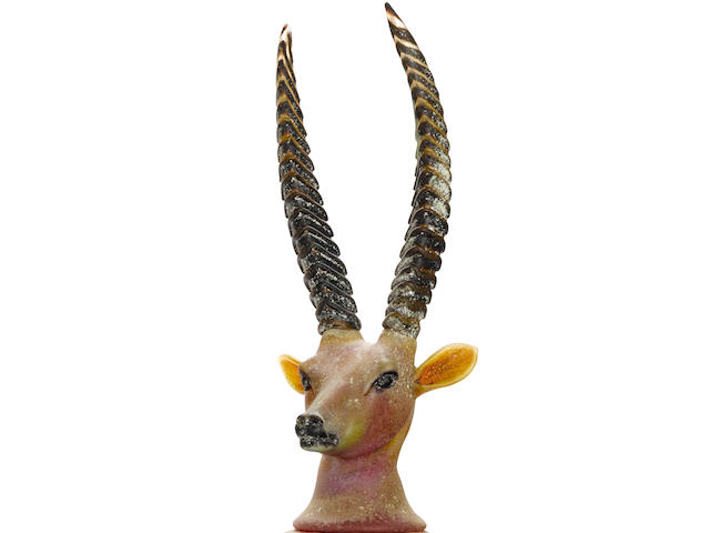 William Morris (American, born 1957) Canopic Jar: Sable Antelope, 1995