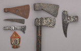 Thumbnail of A lot of three tomahawk heads and an Eastern Woodland quilled panel -Select US Arms Type- image 2