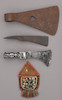 Thumbnail of A lot of three tomahawk heads and an Eastern Woodland quilled panel -Select US Arms Type- image 1