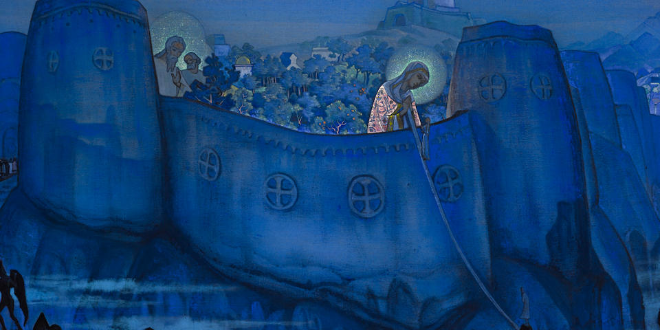 Nikolai Konstantinovich Roerich (Russian, 1874-1947) 'Madonna Laboris'