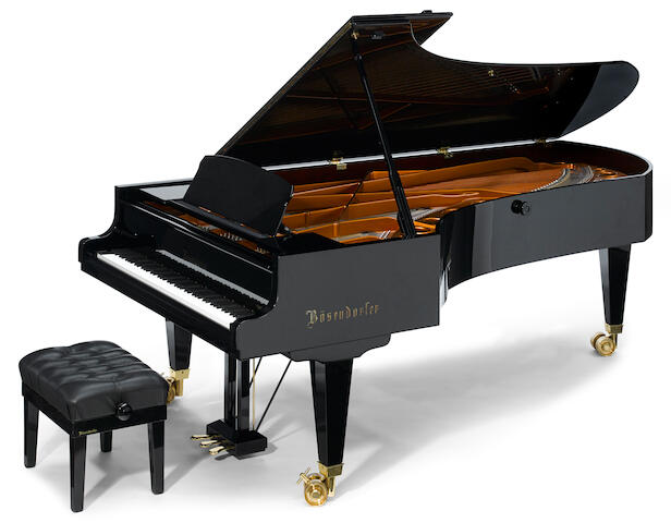 A Bösendorfer model 275 ebonized 9' concert grand piano circa 2000