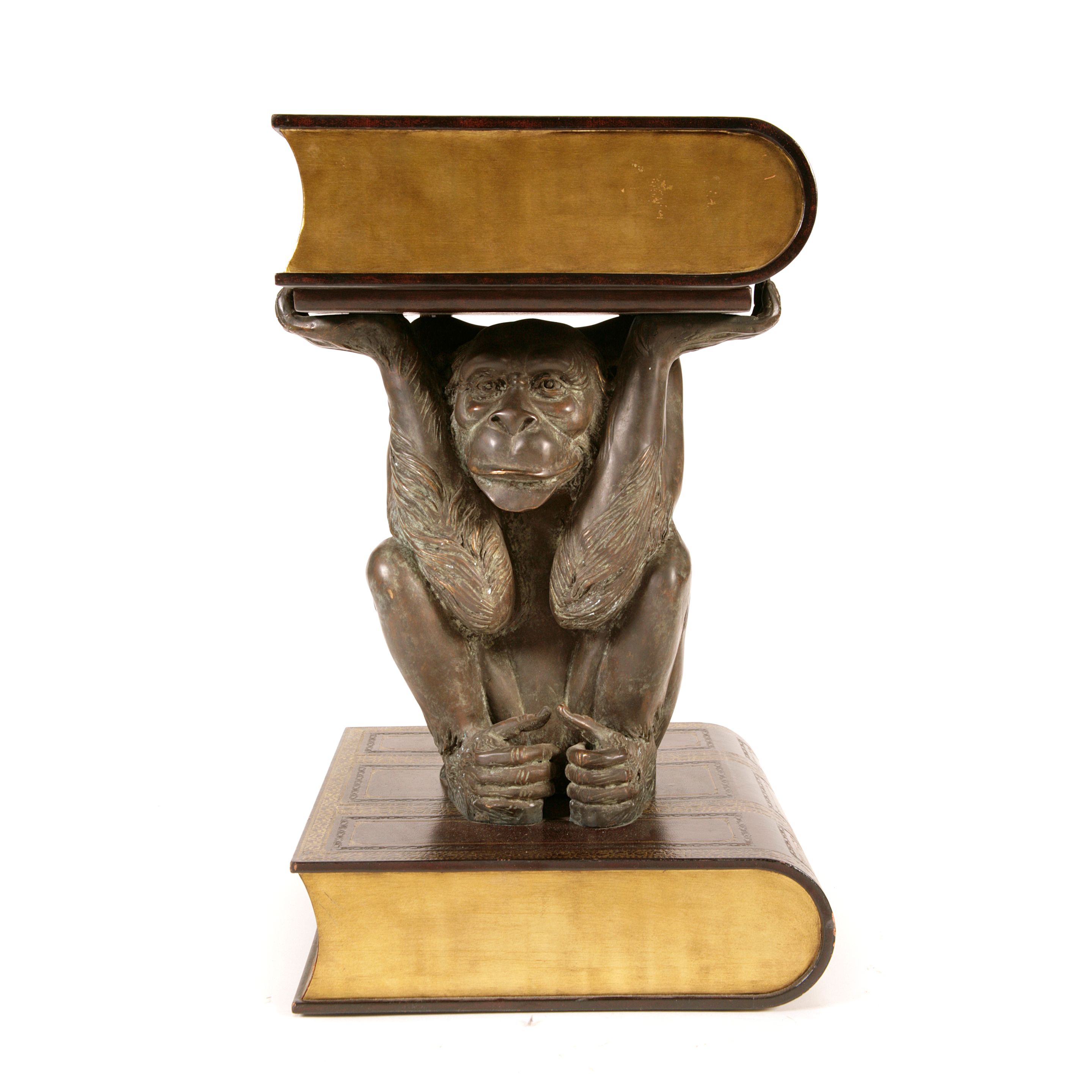 A whimsical figural side table