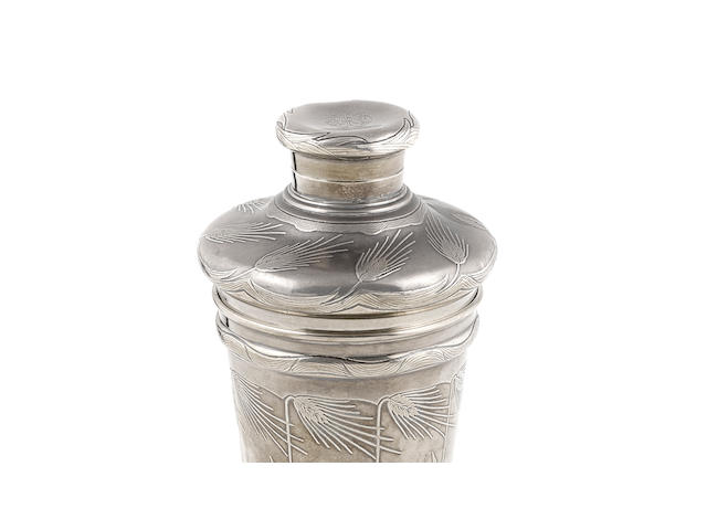 An American sterling silver cocktail shaker by Tiffany & Co. New York, NY, early 20th century