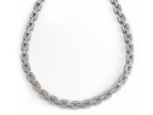 A diamond link necklace, Tiffany & Co.