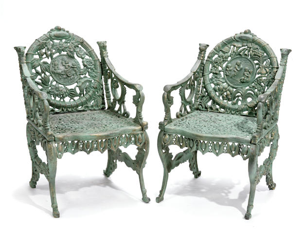 Cast Iron Garden Furniture, Victorian Cast Iron Garden Chair