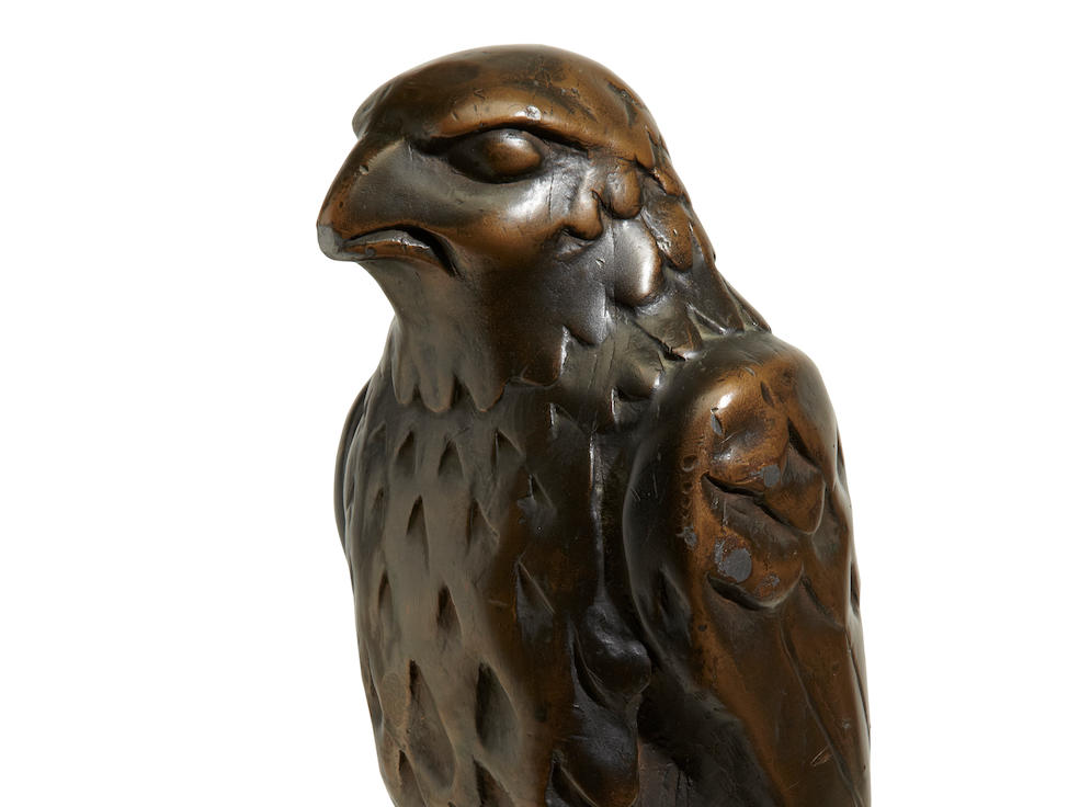 The iconic lead statuette of the Maltese Falcon from the 1941 film of the same name