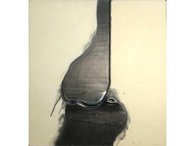 Takesada Matsutani (Japanese, born 1937) Untitled (Paris), 1986 (2) first 39 3/8 x 31 1/2in; second 31 1/2 x 27 1/2in