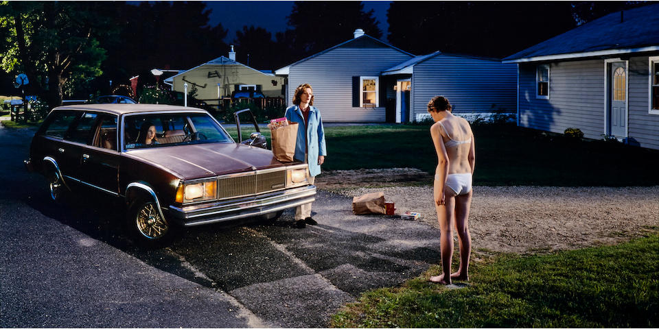 Gregory Crewdson (born 1962); Untitled (Penitent Girl), from Twilight Series;