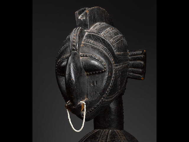 Magnificent Baga Mask with a Superstructure Representing a Beautiful Mother, Guinea Coast, Guinea