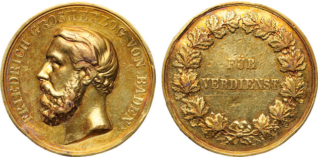 Germany, Frederick I Grand Duke of Baden Gold Medal