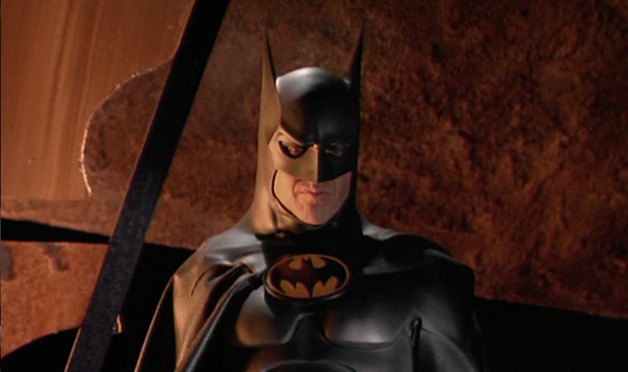 A Michael Keaton Batman costume from Batman Returns