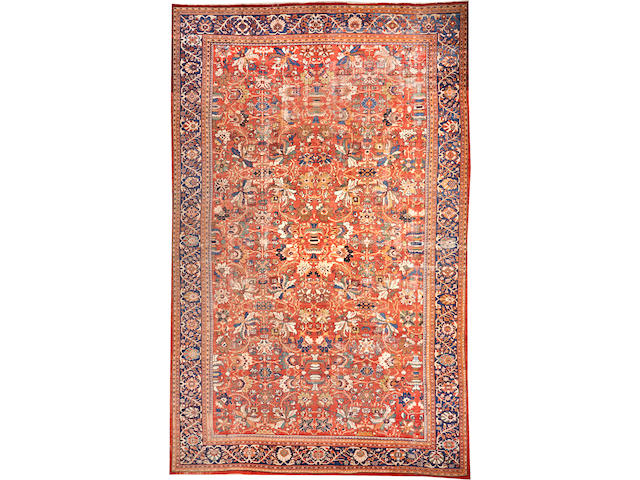A Sultanabad carpet Central Persia size approximately 14ft. 1in. x 21ft. 1in.
