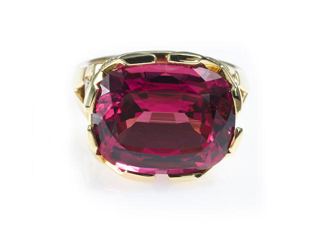 A rubellite tourmaline and diamond ring, Paloma Picasso, Tiffany & Co.