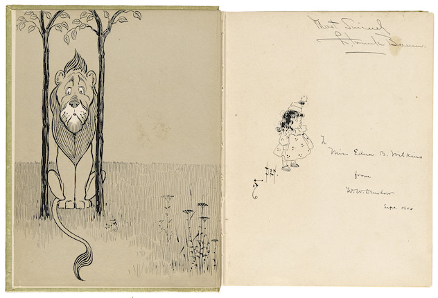 BAUM, L. FRANK. 1856-1919. The Wonderful Wizard of Oz. Chicago & New York Geo. M. Hill Co., 1900. image 1