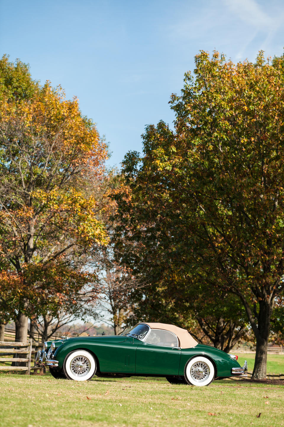 <b>1958 Jaguar XK150S 3.4-Liter Roadster  </b><br />Chassis no. S830856DN <br />Engine no. VS1205-9