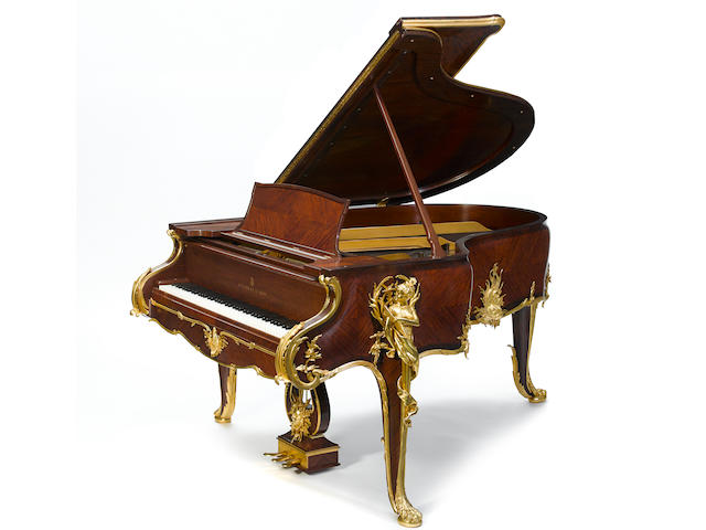 A Steinway six foot inlaid mahogany grand piano frame number 148489 circa 1910