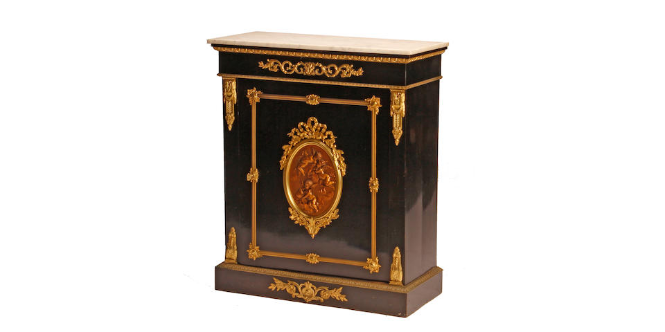A Napoleon III gilt bronze mounted lacquer side cabinet late 19th century