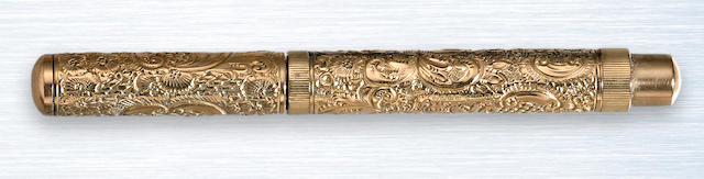 DE LA RUE: 9K Gold Onoto Fountain Pen, c.1919