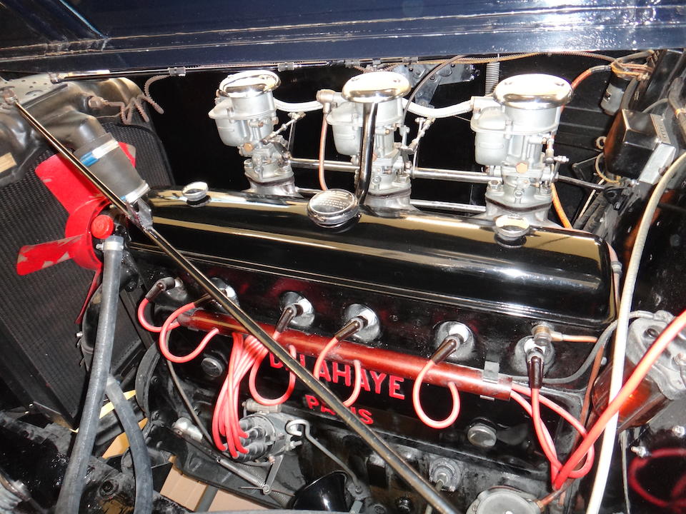 The Paris Autos Salon, sole surviving example,1950 DELAHAYE 135 M CABRIOLET ATLAS  Chassis no. 801636 Engine no. 801636