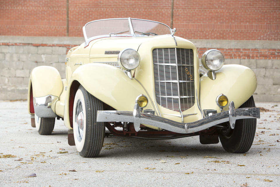 <i>In its present ownership since 1949</i><br /><b>1935 Auburn 851 Supercharged Boattail Speedster  </b><br />Chassis no. 32069E <br />Engine no. GH 4330