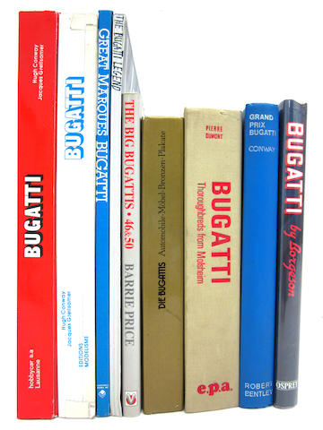 A grouping of Bugatti titles,