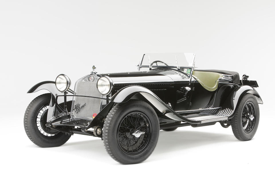 <i>The ex-Baron Philippe de Gunzbourg and Victor Polledry</i><br /><b>1931 Alfa Romeo 6C 1750 Supercharged Gran Sport Spider  </b><br />Chassis no. 10814356 <br />Engine no. 10814356