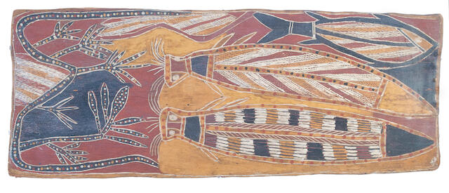 Bonhams Aboriginal Bark Painting Australia