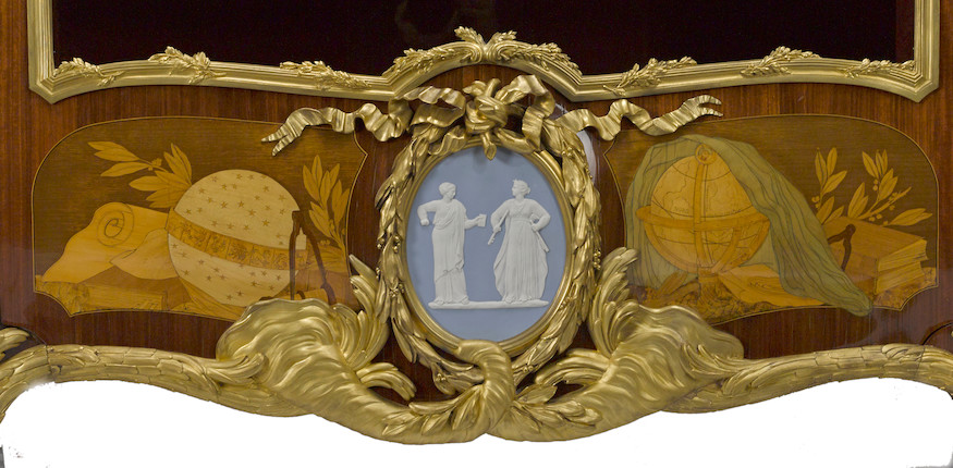 An important François Linke Louis XV style gilt bronze mounted marquetry bibliothequelate 19th century image 19