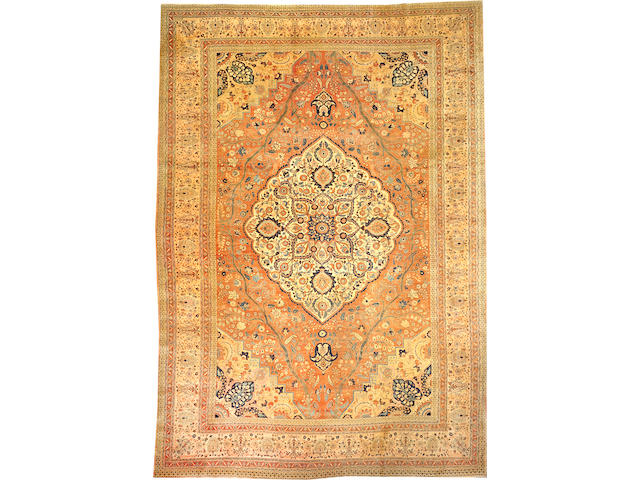 A Hadji Jalili Tabriz carpet  Northwest Persia approximately 15ft. 11in. x 11ft. 1in.