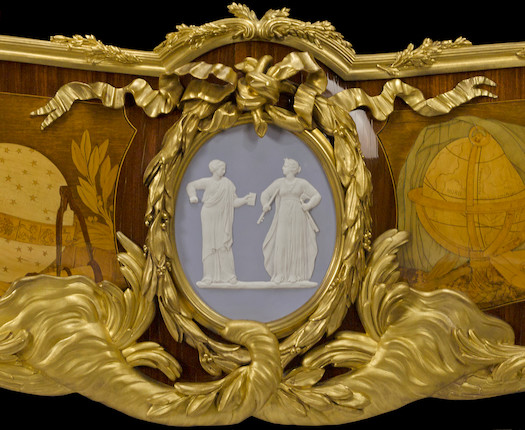 An important François Linke Louis XV style gilt bronze mounted marquetry bibliothequelate 19th century image 16