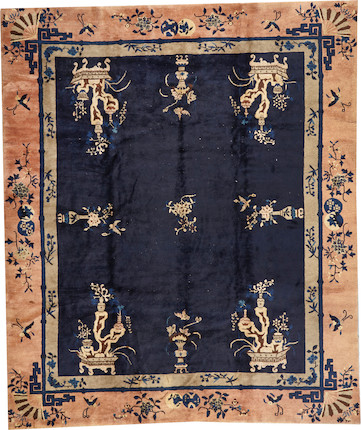 A Chinese carpet  China size approximately 8ft. 1in. x 9ft. 7in. image 1