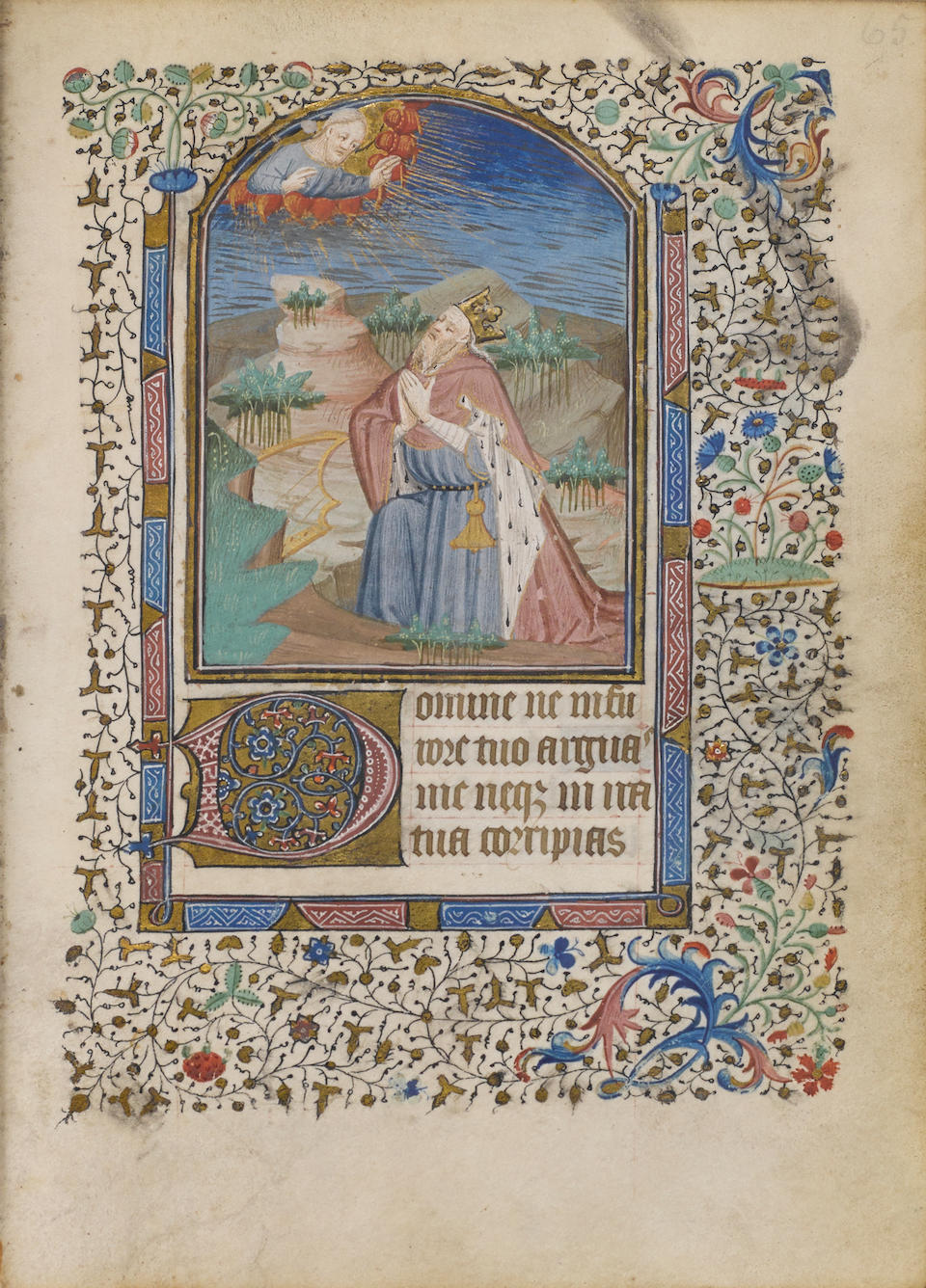 HORAE. Illuminated manuscript on vellum, Book of Hours in Latin, Use of Paris [Paris, first quarter of the fifteenth century].