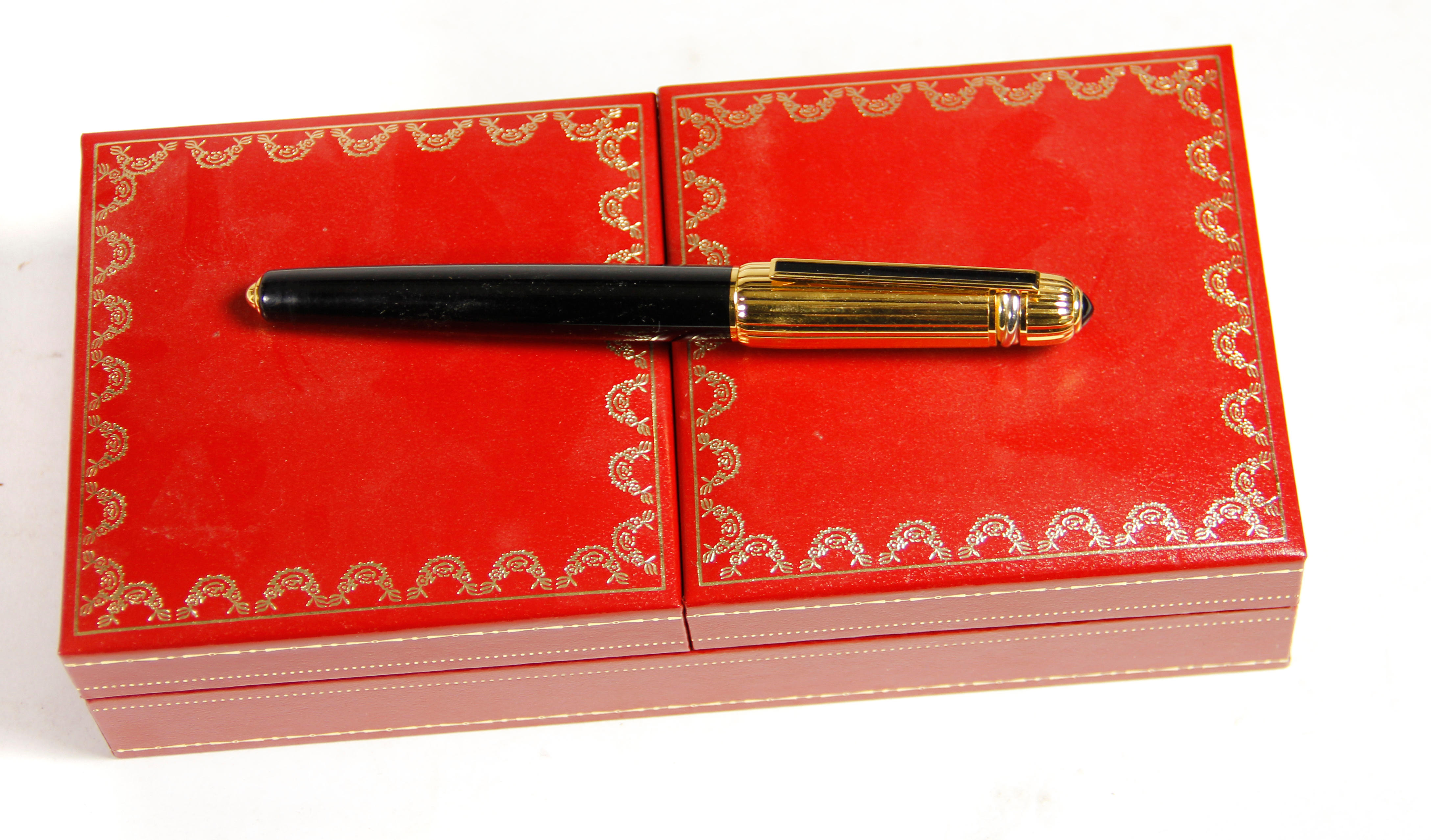 Fountain Pen Pasha de Cartier Platinum Pen 18 K 