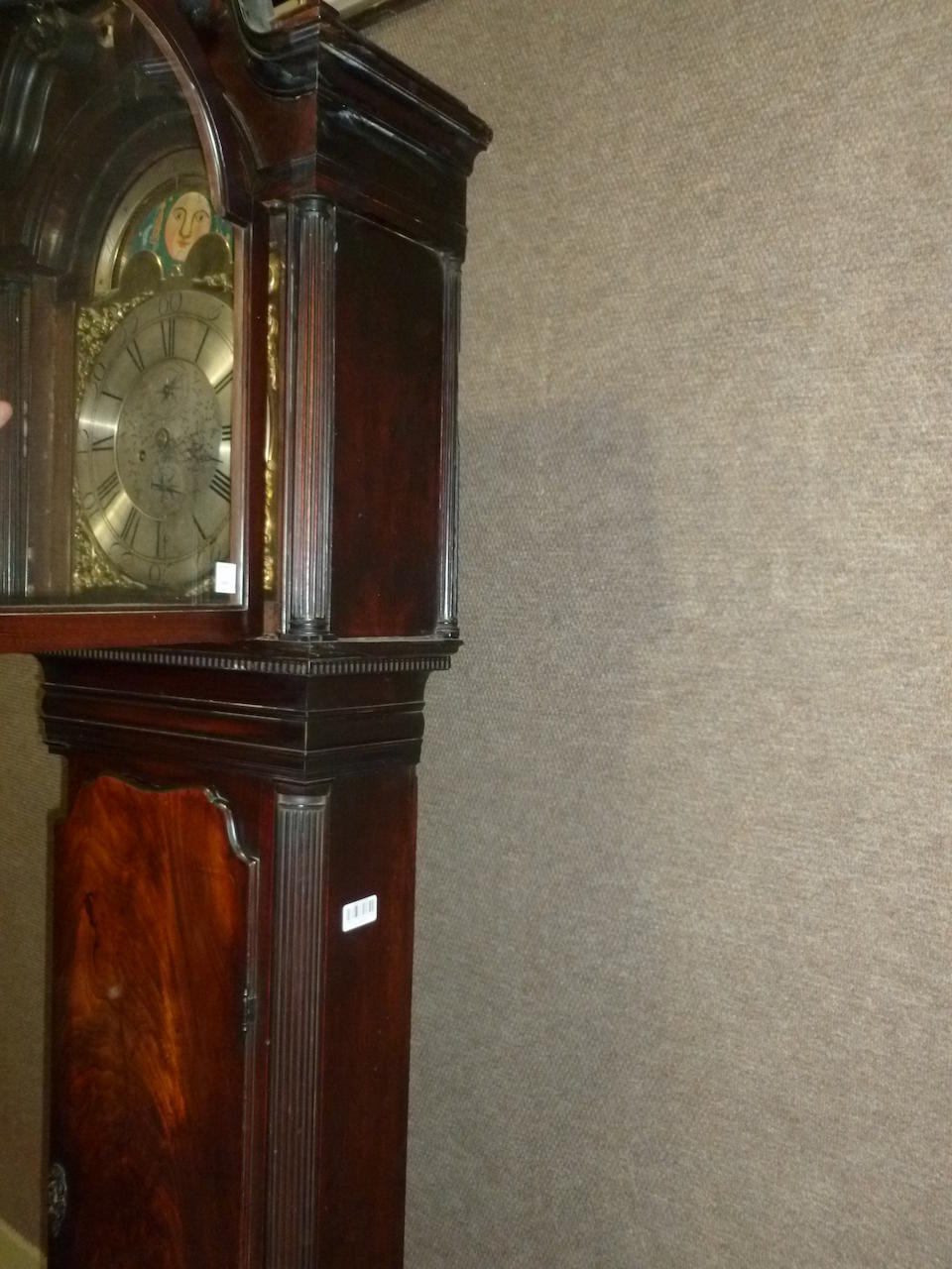 A George III mahogany tallcase clockMaurice Thomaslate 18th century