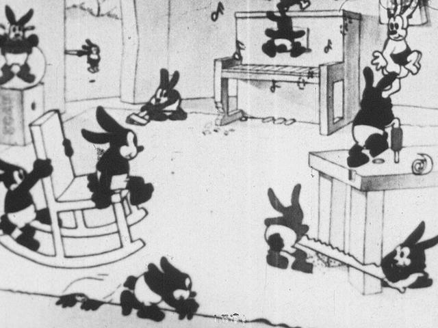 An early Walt Disney film of Oswald the Rabbit in Poor Papa, one of three known copies of the film previously thought lost