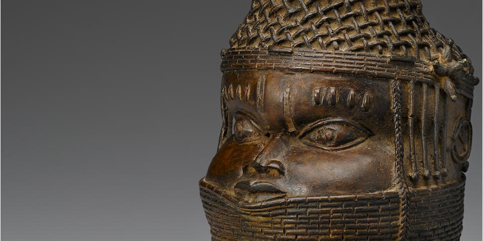 Rare Benin Head of Queen Mother, Nigeria