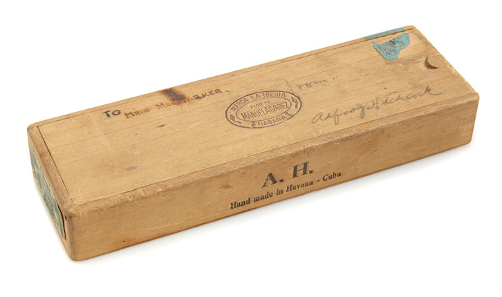 An Alfred Hitchcock cigar box image 1