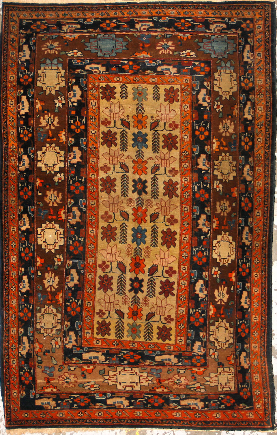 A Meshed rug size approximately 3ft. 6in. x 5ft. 5in.