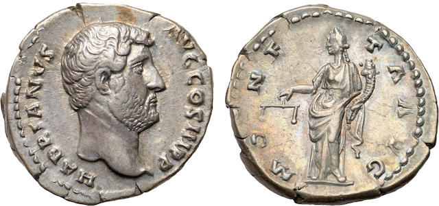Rome, Hadrian, CE Denarius, 117-138 AD