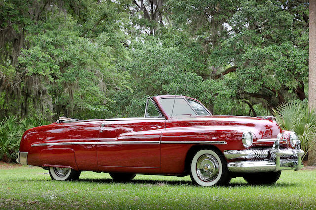 <i>Single family ownership since new, subject of a recent $70,000 restoration</i><br /><b>1951 Mercury Eight Convertible </b><br />Chassis no. 51ME23581M