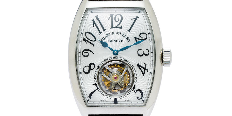 Franck Muller. A fine platinum tourbillon wristwatchMaster Imperial, Ref:7851 T, No.63