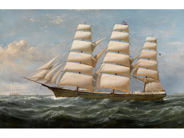 Samuel Walters (British, 1811-1882) The American clipper ship "Llewellyn F. Morse" Bound for New Orleans 25 x 39 in. (63.5 x 99 cm.)