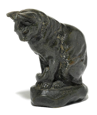 Bonhams A French Patinated Bronze Model Of A Cat Chat Assis After A Model By Antoine Louis Barye French 1795 1875 Late 19th Century Bonhams A French Patinated Bronze Model Of A Cat Chat Assis After A Model By Antoine Louis Barye French 1795 1875 Late 19th Century